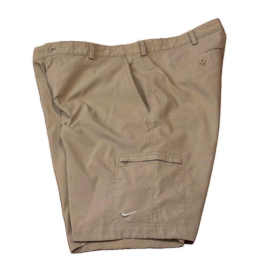 NIKE GOLF Mens 38 Beige Dri-Fit Shorts Performance Moisture Wicking Stretch